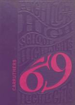 Crothersville High School 1969 yearbook cover photo