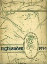 Highland Park High School 1954 yearbook cover photo