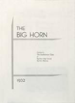 1932 Big Horn High School Yearbook from Big horn, Wyoming cover image