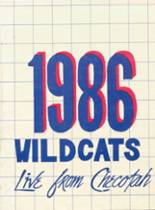 Checotah High School 1986 yearbook cover photo