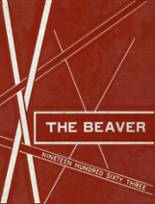 Beaver Crossing High School 1963 yearbook cover photo
