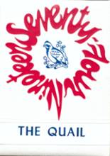 Quail High School 1974 yearbook cover photo