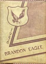 Brandon High School 1956 yearbook cover photo