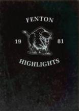 Fenton High School 1981 yearbook cover photo
