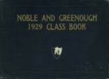1929 Noble & Greenough High School Yearbook from Dedham, Massachusetts cover image