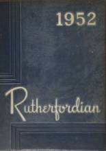 Rutherford High School 1952 yearbook cover photo