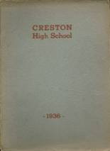 Creston High School 1936 yearbook cover photo