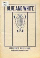 1934 Vergennes Union High School Yearbook from Vergennes, Vermont cover image