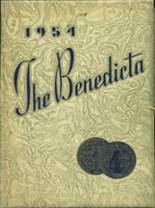 St. Benedict Academy 1954 yearbook cover photo