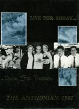 St. Anthony's High School 1992 yearbook cover photo