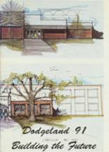1991 Dodgeland High School Yearbook from Juneau, Wisconsin cover image