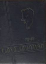 Auxier High School 1951 yearbook cover photo