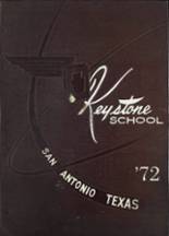 Keystone School 1972 yearbook cover photo