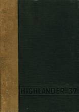 Highland Park High School 1937 yearbook cover photo