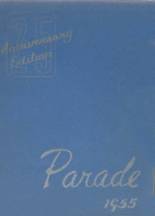 Pershing High School 1955 yearbook cover photo