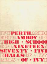 Perth Amboy High School 1975 yearbook cover photo