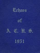 1951 Ashland High School Yearbook from Ashland, Maine cover image