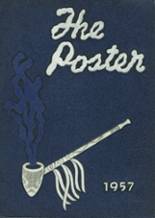 Painted Post High School 1957 yearbook cover photo