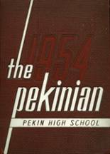 Pekin Community High School 1954 yearbook cover photo