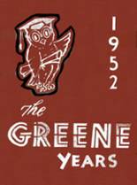 Greene High School 1952 yearbook cover photo