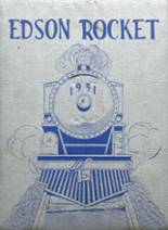 Edson High School 1951 yearbook cover photo