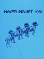 Haverling High School 1981 yearbook cover photo