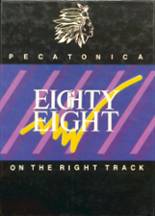 Pecatonica High School 1988 yearbook cover photo