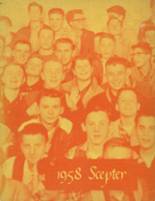 Central Catholic High School 1958 yearbook cover photo