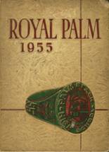 Palm Beach High School 1955 yearbook cover photo