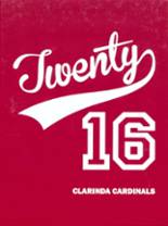Clarinda High School 2016 yearbook cover photo