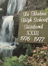 La Habra High School 1977 yearbook cover photo