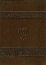 Hesston College 1940 yearbook cover photo