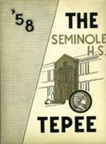 Seminole High School 1958 yearbook cover photo