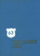 Sycamore High School 1963 yearbook cover photo