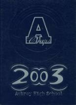Aubrey High School 2003 yearbook cover photo
