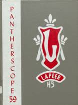 Lapeer (Thru 1976) High School 1959 yearbook cover photo