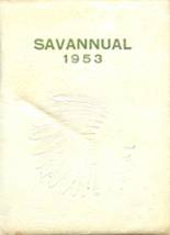 Savannah High School 1953 yearbook cover photo