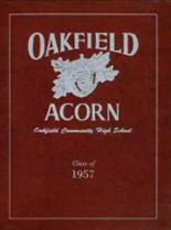 Oakfield High School 1957 yearbook cover photo
