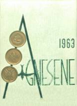 St. Agnes Academic High School 1963 yearbook cover photo