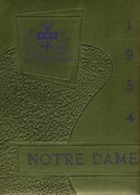 Notre Dame High School 1954 yearbook cover photo