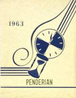 Pender High School 1963 yearbook cover photo