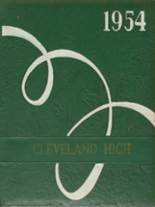 Cleveland High School 1954 yearbook cover photo