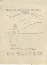 Franklin High School 1958 yearbook cover photo