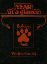 Waterloo High School 1983 yearbook cover photo