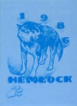 Hemlock High School 1986 yearbook cover photo