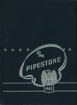 Pipestone High School 1943 yearbook cover photo