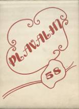 1958 Platte Valley High School Yearbook from Saratoga, Wyoming cover image