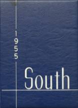 South High School 1955 yearbook cover photo