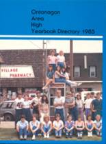 Ontonagon High School 1985 yearbook cover photo