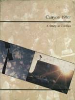 Canyon High School 1981 yearbook cover photo